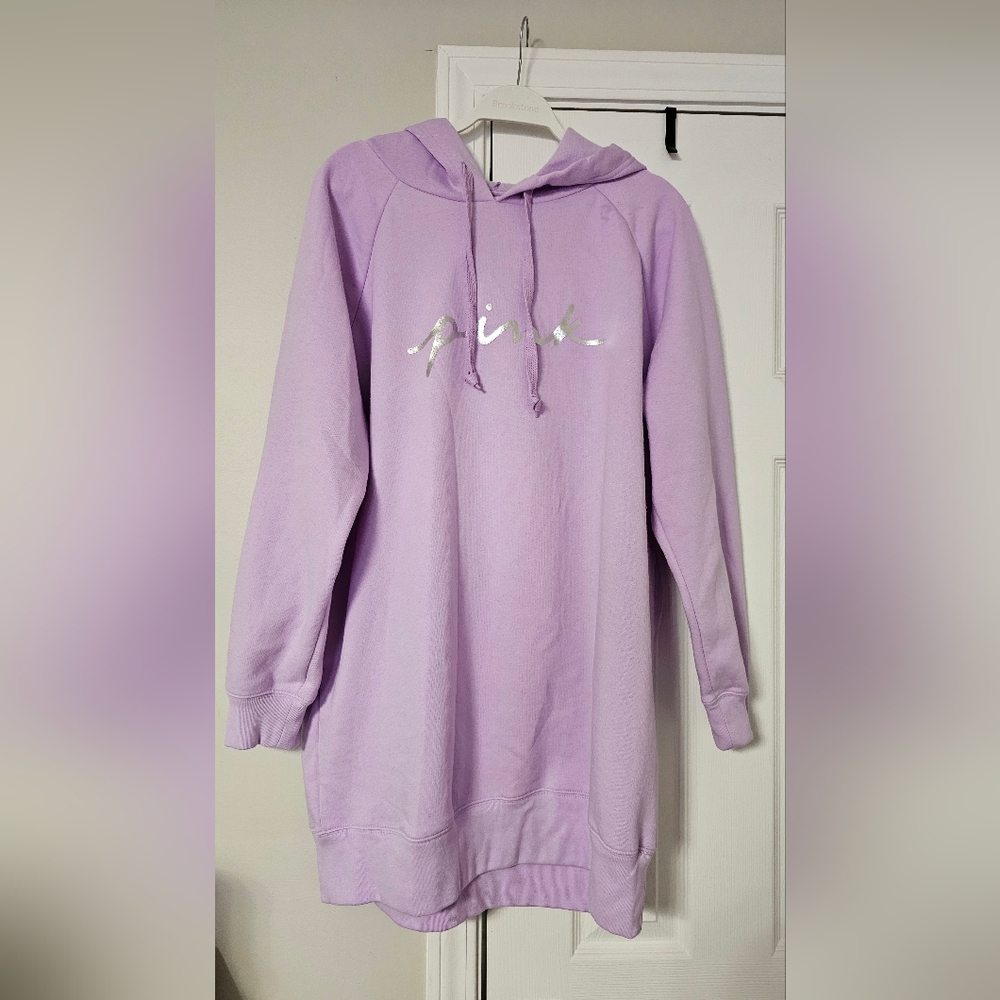 PINK Victoria's Secret Women's Light Purple Hoodie